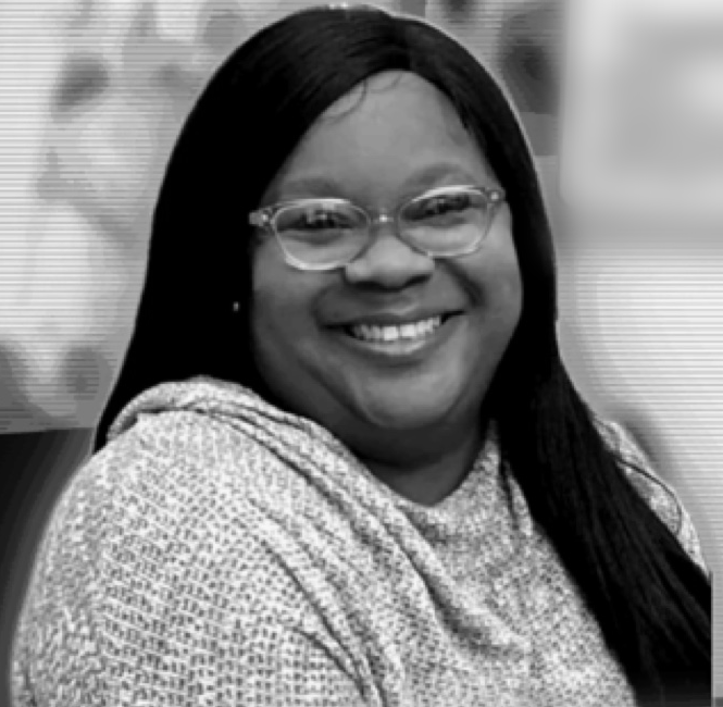 LaTonya Williams, black and white